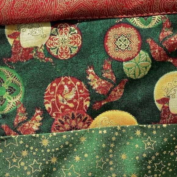 NWT. Hand Crafted Quilt Golden Christmas Angel Playing Lute - Picture 12 of 16